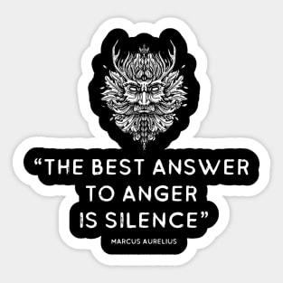 Stoic Quote by Marcus Aurelius Sticker